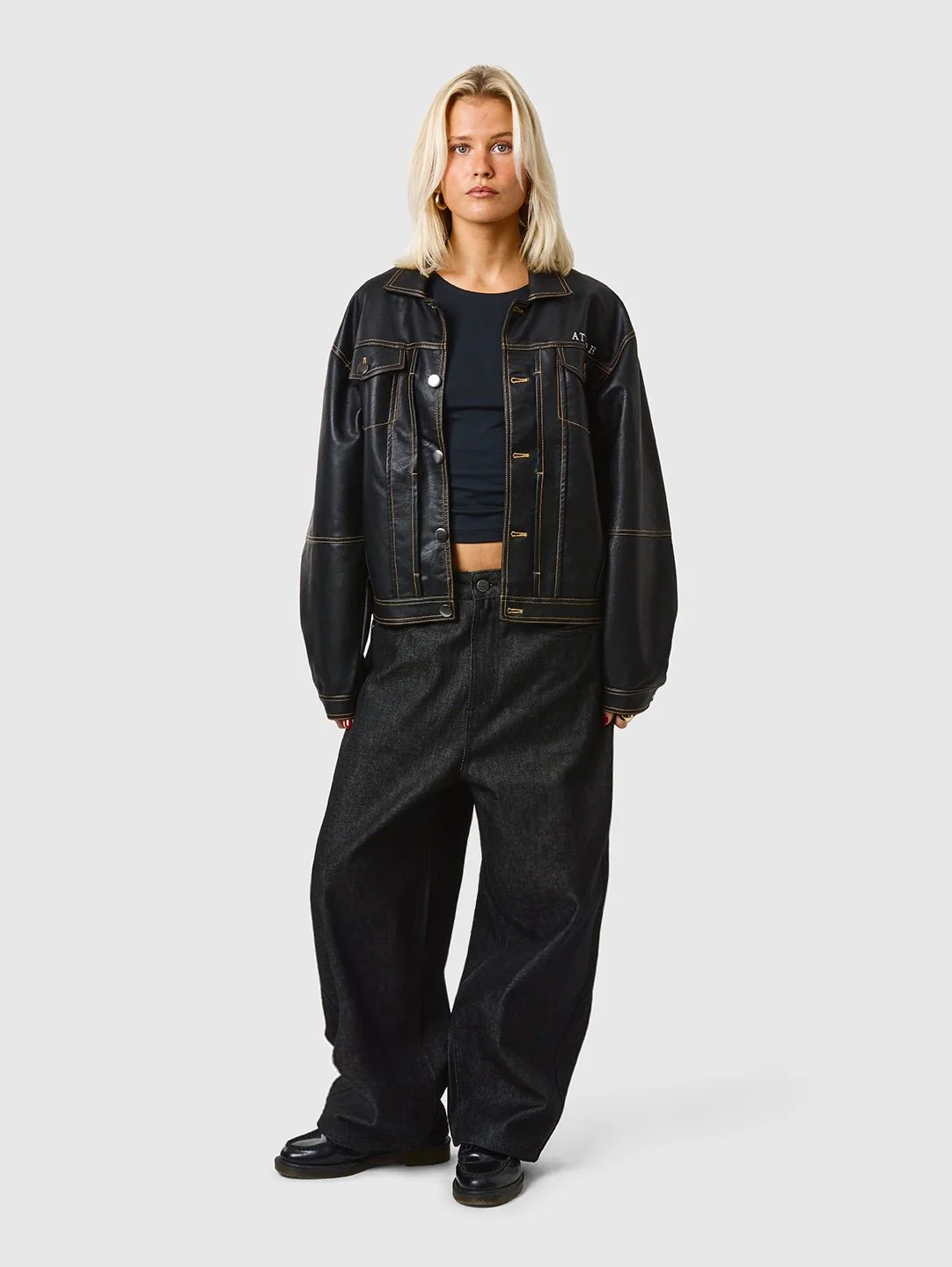 Leather Jacket Black - Image 6
